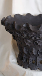 Load image into Gallery viewer, Objects Of Virtue Charcoal Ceramic Pot #302