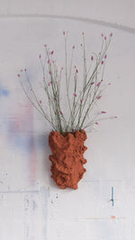 Load image into Gallery viewer, Objects Of Virtue Ceramic Terracotta Wall Vase #002