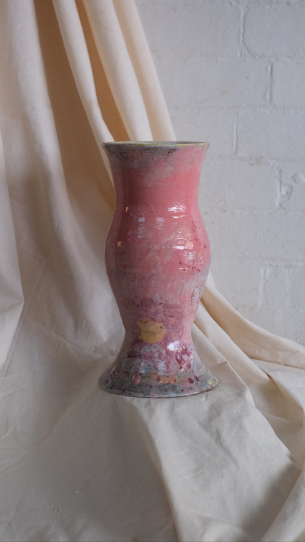Tom Mason Rose Pedestal Vase