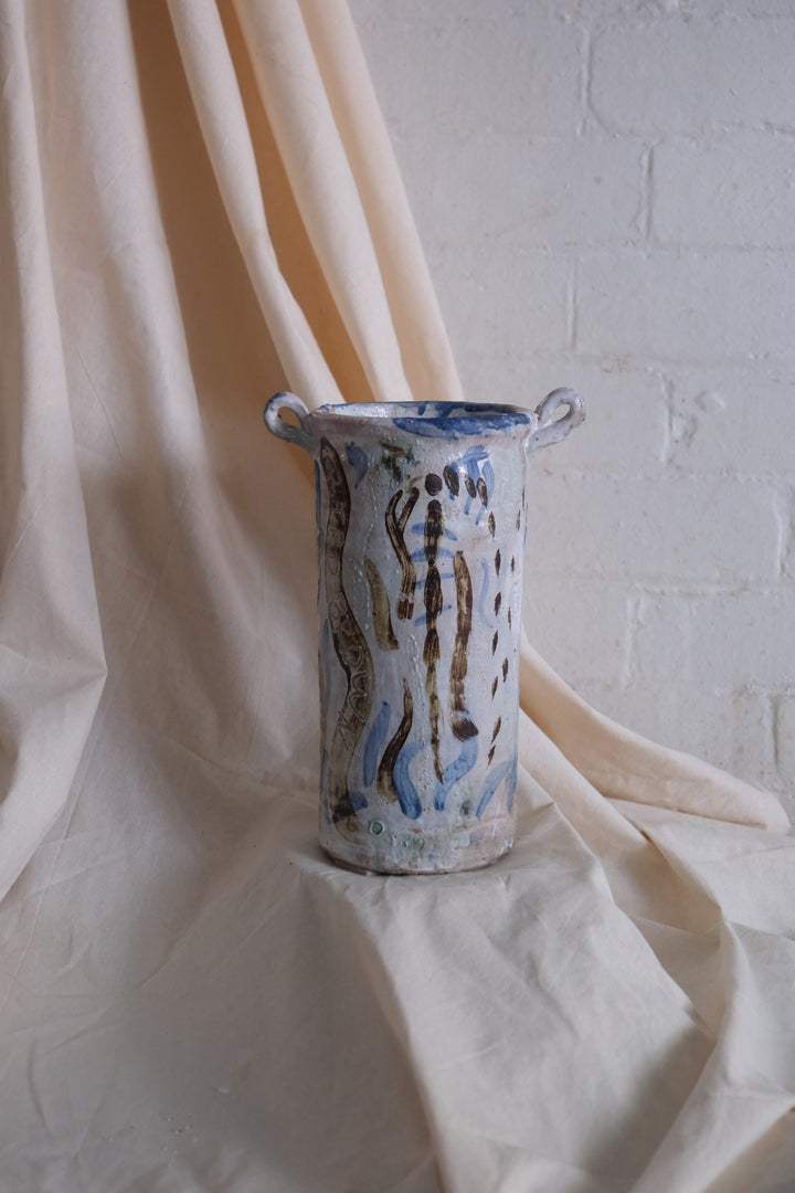 Tom Mason Blue & Brown Field Vase