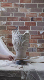 Load and play video in Gallery viewer, Objects Of Virtue Ceramic Ivory Pot #237